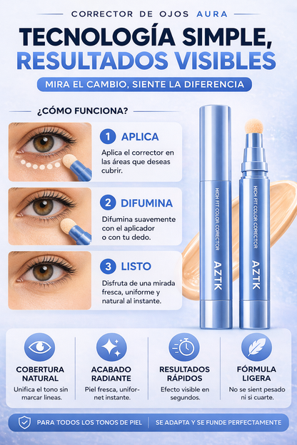Corrector Instantáneo AURA™ ✨| Mirada perfecta en segundos