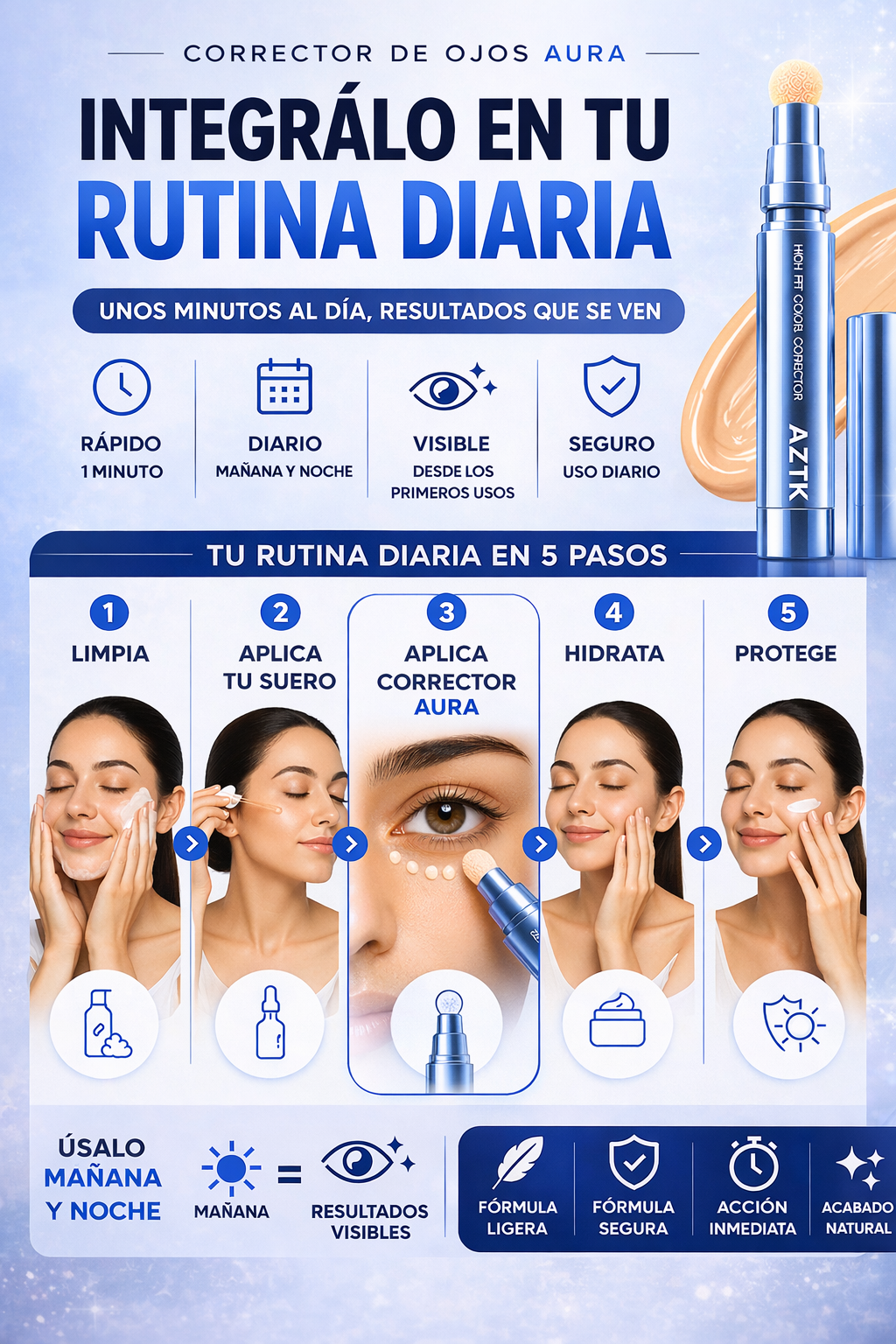 Corrector Instantáneo AURA™ ✨| Mirada perfecta en segundos