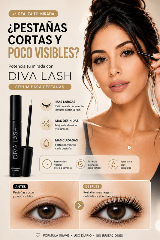 DIVA LASH™ – Sérum para Pestañas Más Largas y Definidas ⭐
