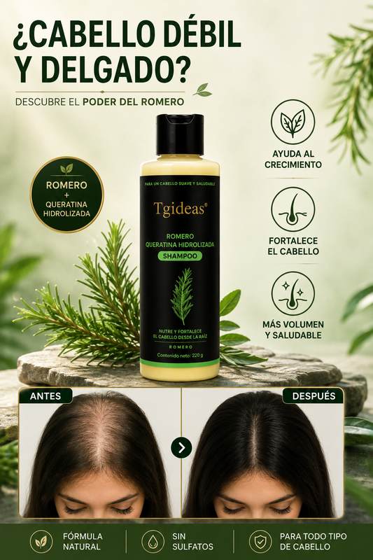 TGIDEAS 🌿 | Shampoo Anticaída y Crecimiento Capilar