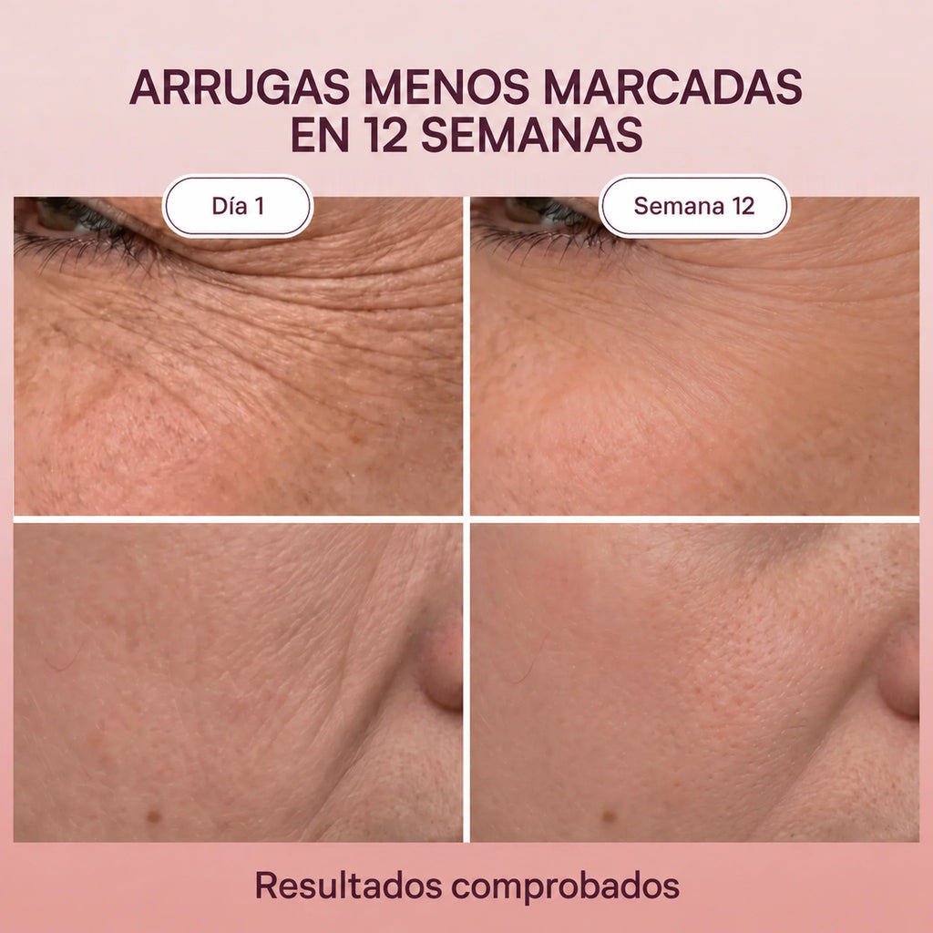 Arrugas menos marcadas en 12 semanas