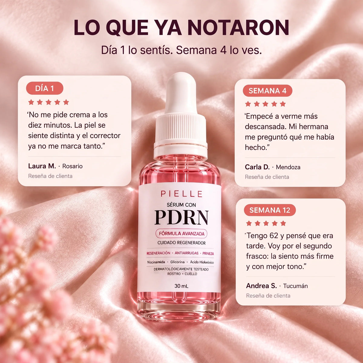 Lo que ya notaron: testimonios de clientas
