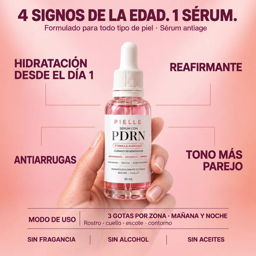 Pielle: 4 signos de la edad, 1 sérum