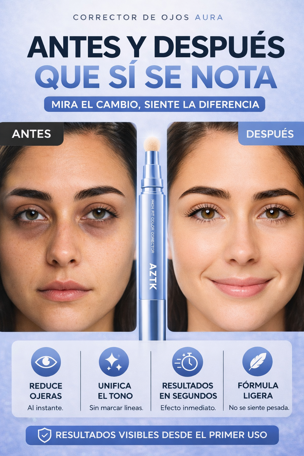 Corrector Instantáneo AURA™ ✨| Mirada perfecta en segundos