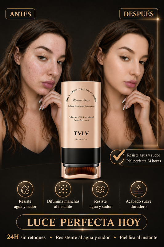 VELORA™ 🌟 | Base waterproof 24H para una piel radiante ✨